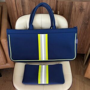 Parker & Hyde Neoprene “Game Night” Mahjong Bag, Navy